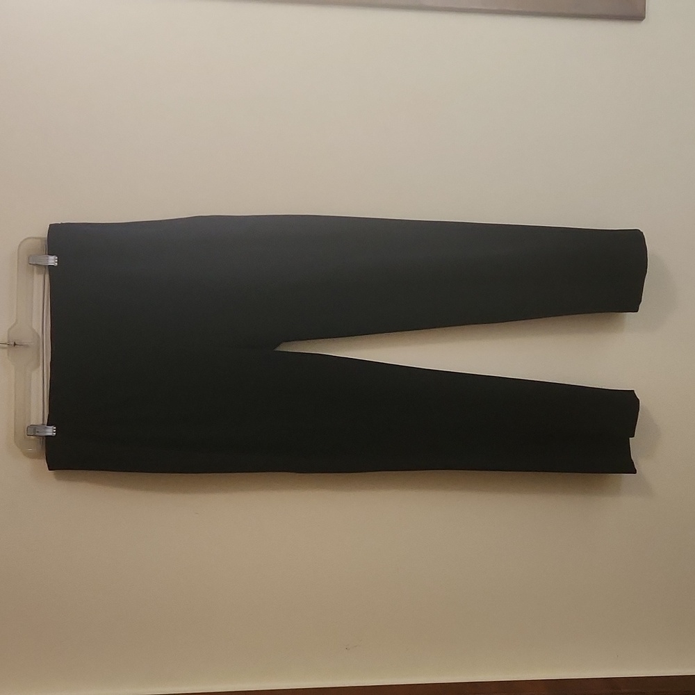 Black Talbots Curvy Size 10 Straight Leg Dress Pant with Side zipper